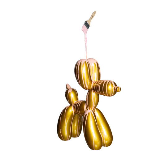 Cane Palloncino e Pennello Oro