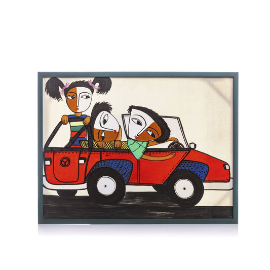 Quadro figure astratte Asmat