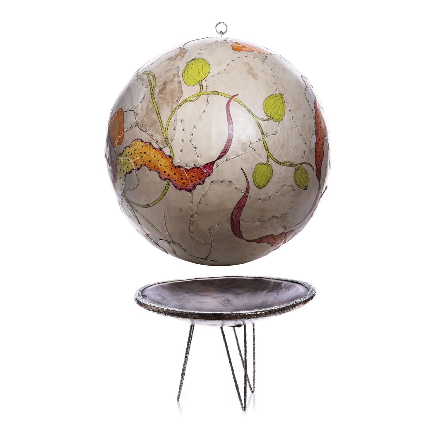 Sfera astratta in cuoio - Asmat Design